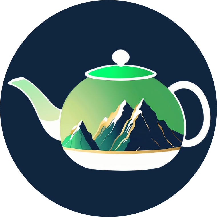 Mountain Leaf Oolong mountain tea pot logo